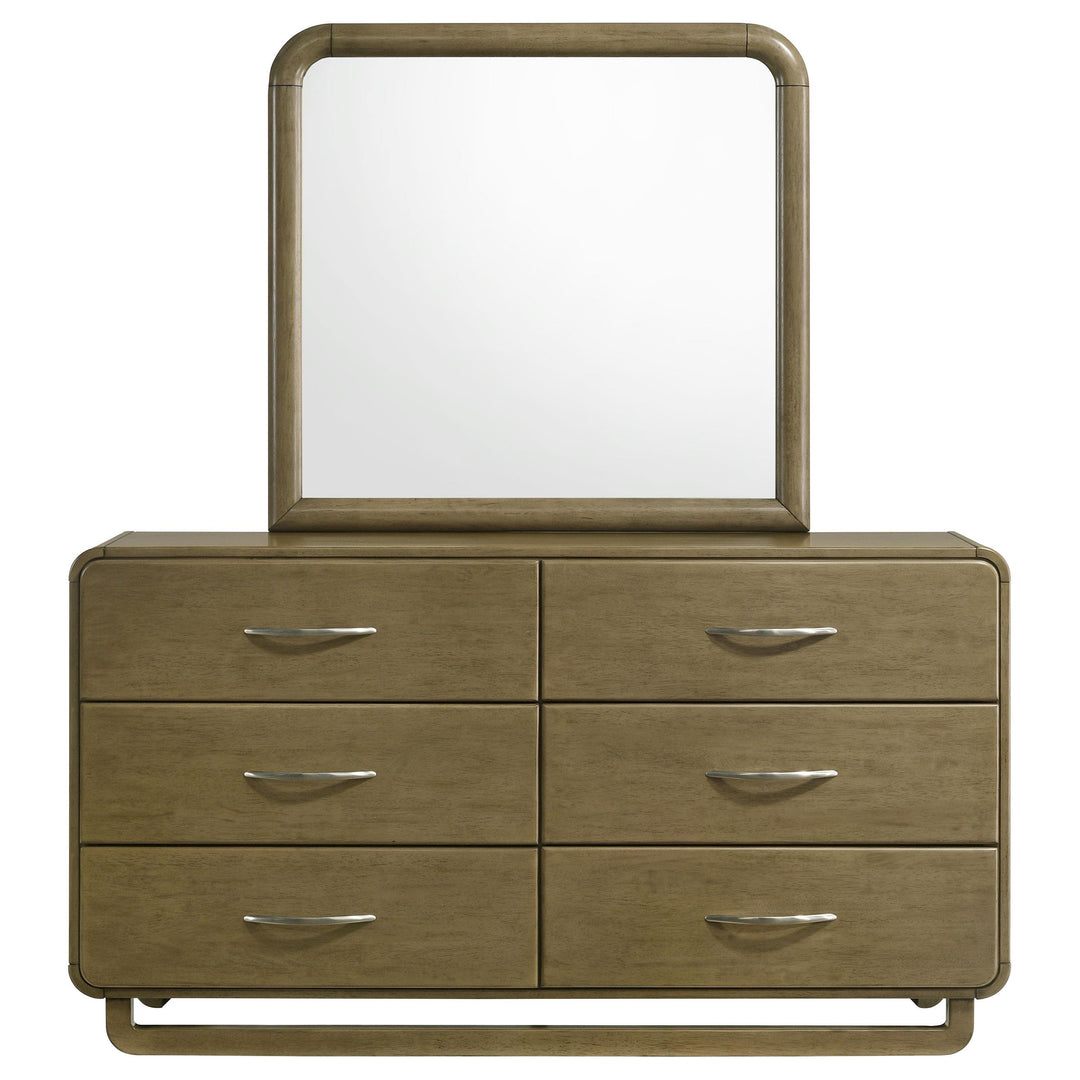 Coaster Furniture 224273M Amsbury 6-drawer Dresser and Mirror Nutmeg