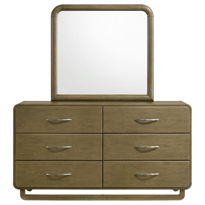 Coaster Furniture 224273M Amsbury 6-drawer Dresser and Mirror Nutmeg