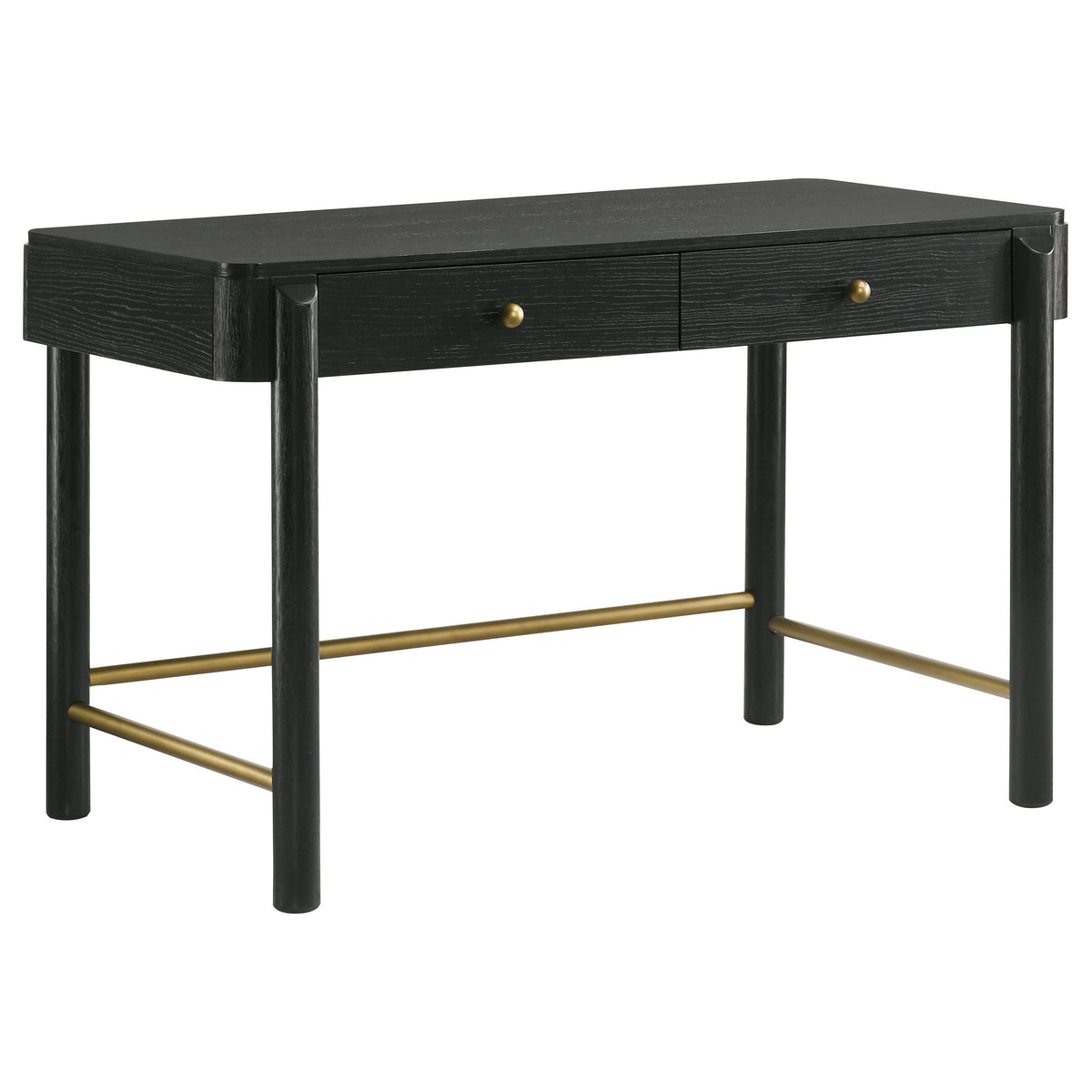 Arini - 2-Drawer Vanity Desk Makeup Table - Black