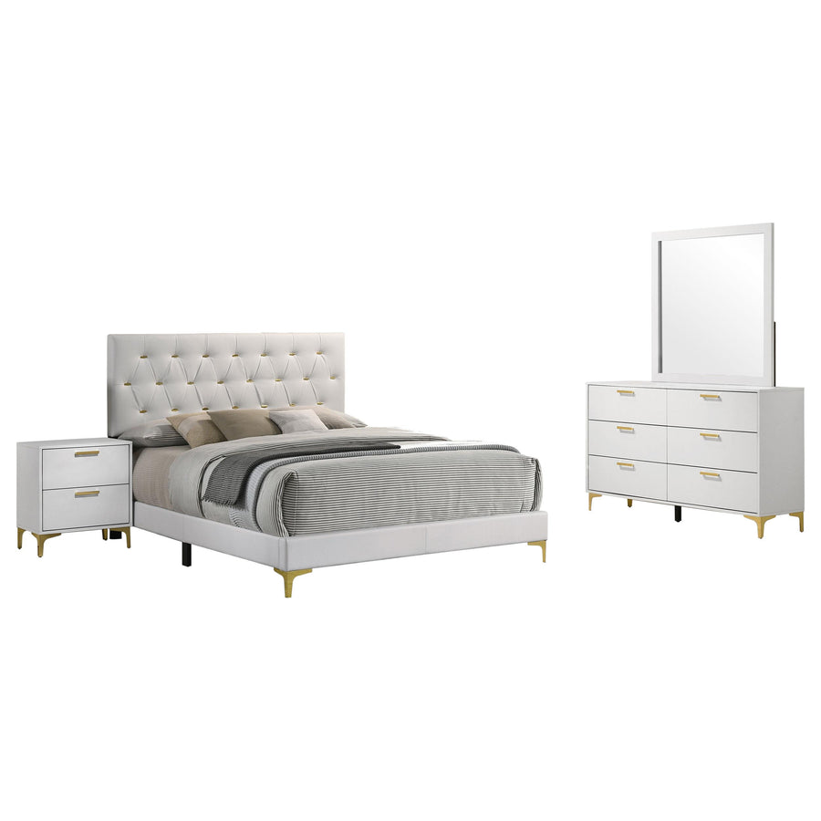 Coaster Furniture 224401Q-S4 Kendall 4-Piece Bedroom Set White