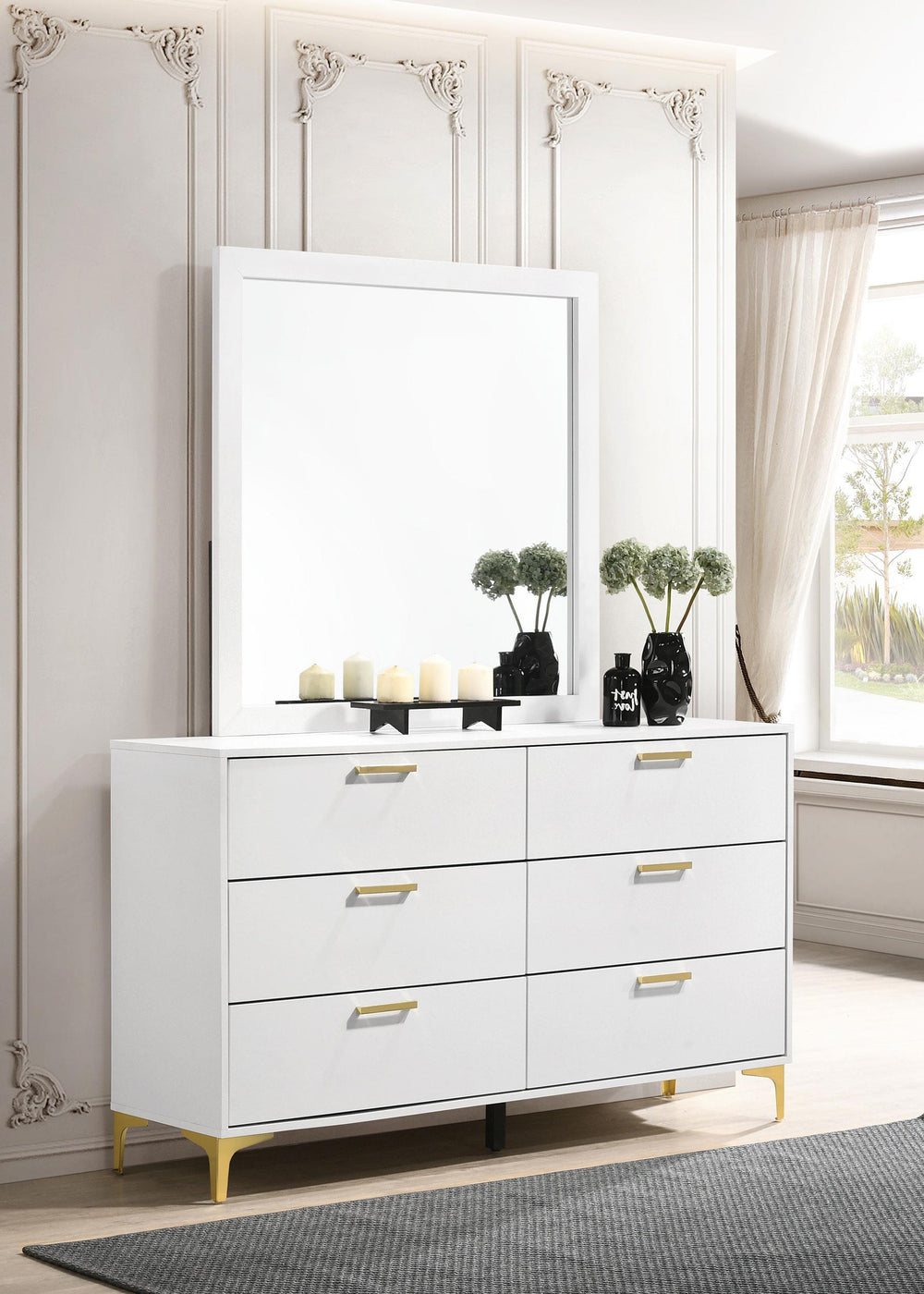 coaster-furniture-224403m-kendall-6-drawer-dresser-with-mirror-white