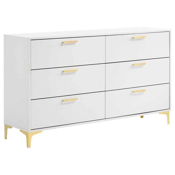 Coaster Furniture 224403 Kendall 6-drawer Dresser White
