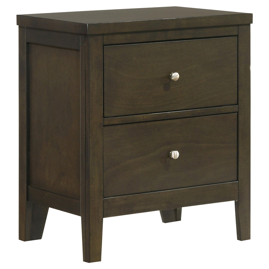 Coaster Furniture 224422 Wilkes 2-drawer Nightstand Bedside Table Dark Cocoa
