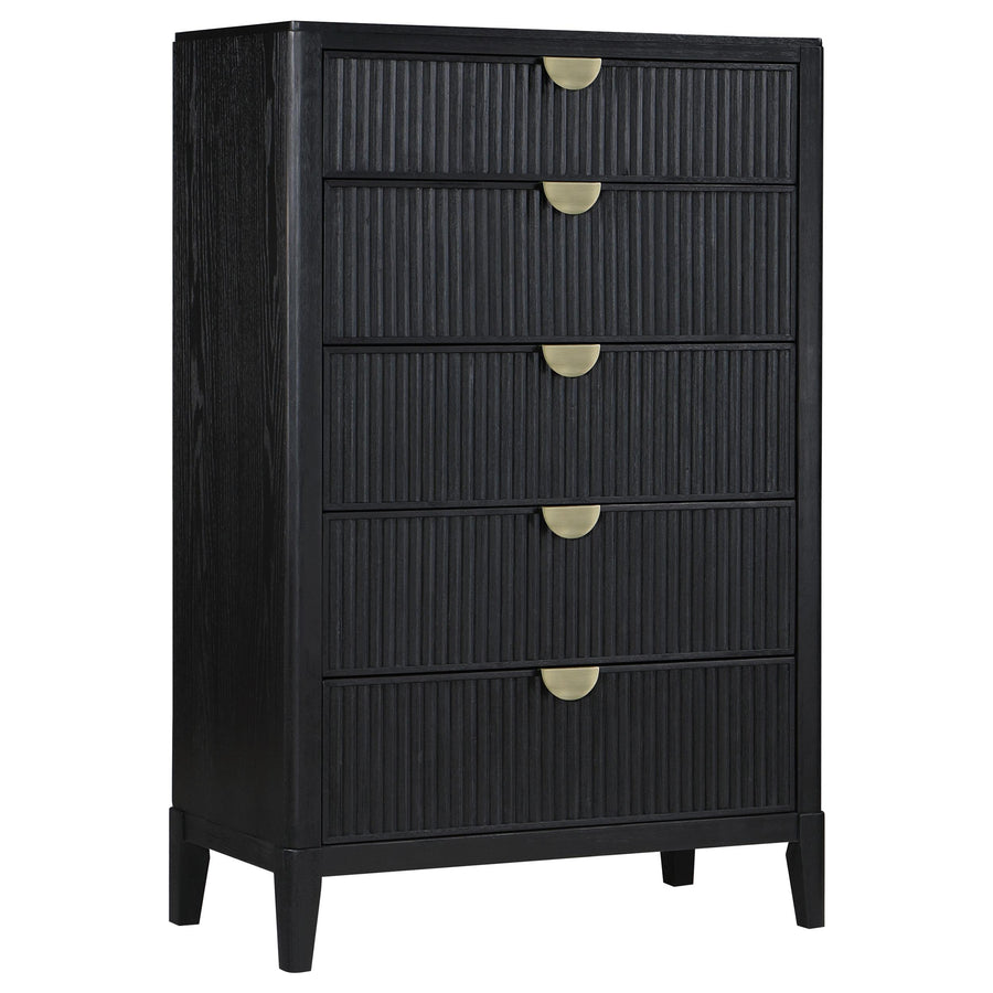 Coaster Furniture 224715 Brookmead 5-drawer Bedroom Chest Black
