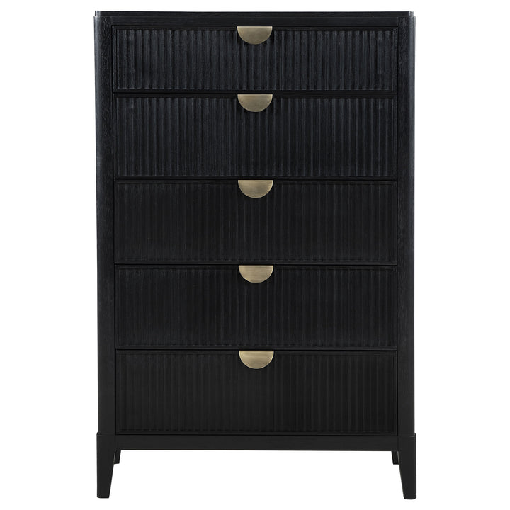 Brookmead - 5-Drawer Bedroom Chest - Black
