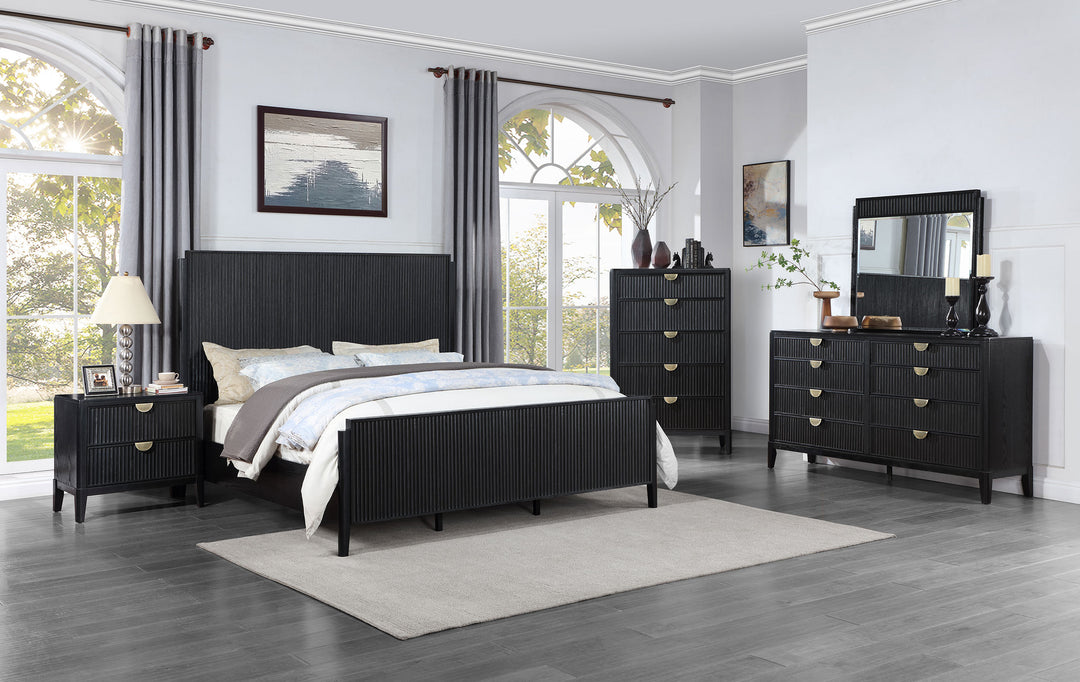 Brookmead - 5-Drawer Bedroom Chest - Black