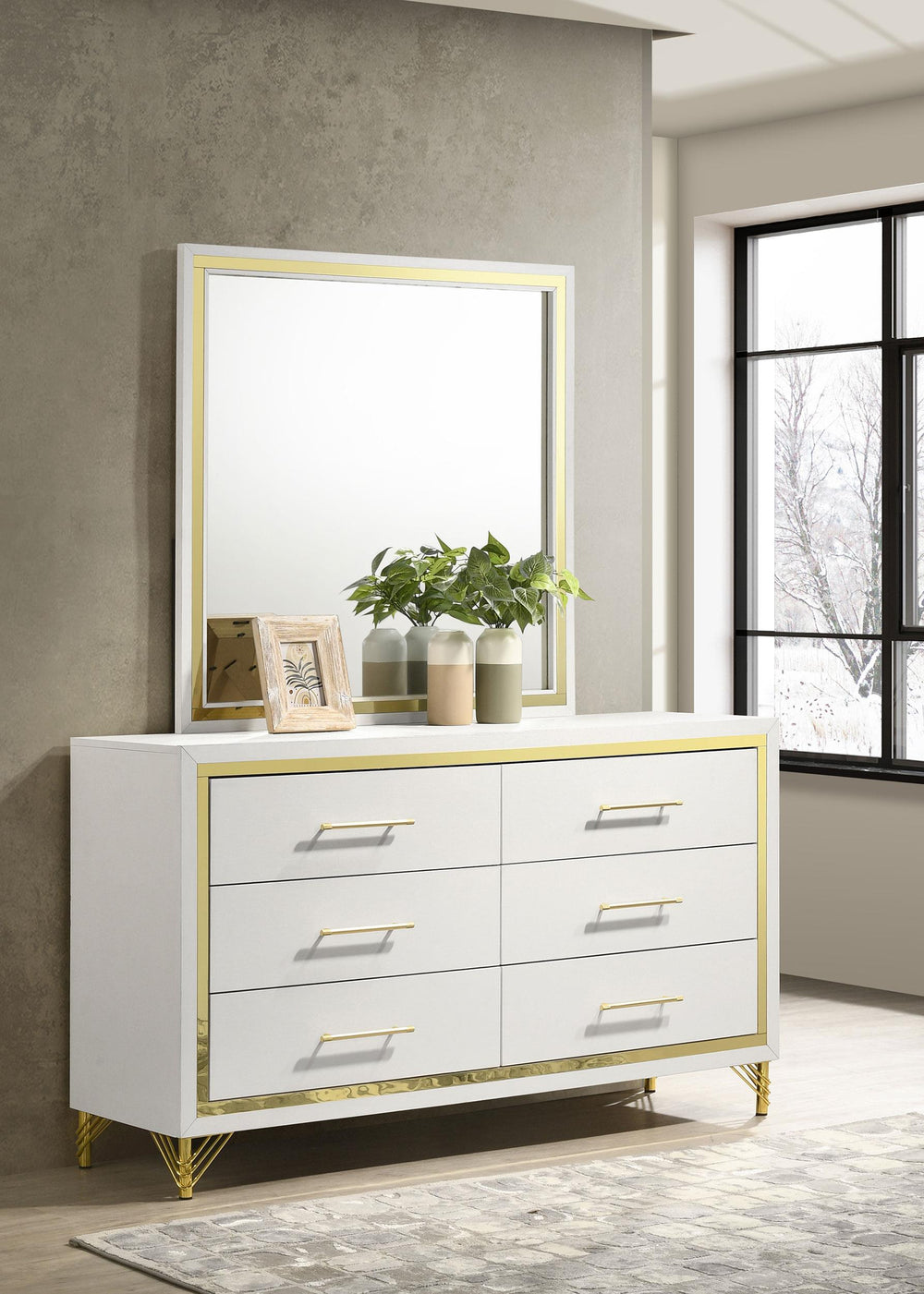 coaster-furniture-224733m-lucia-6-drawer-dresser-with-mirror-white