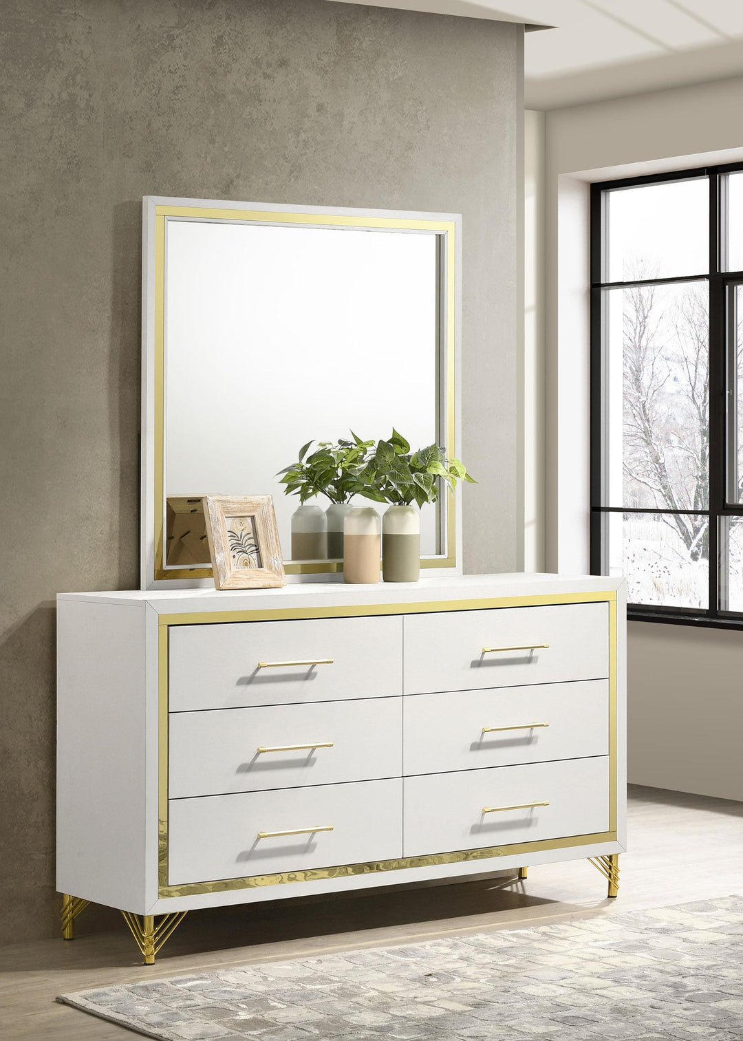 coaster-furniture-224733m-lucia-6-drawer-dresser-with-mirror-white
