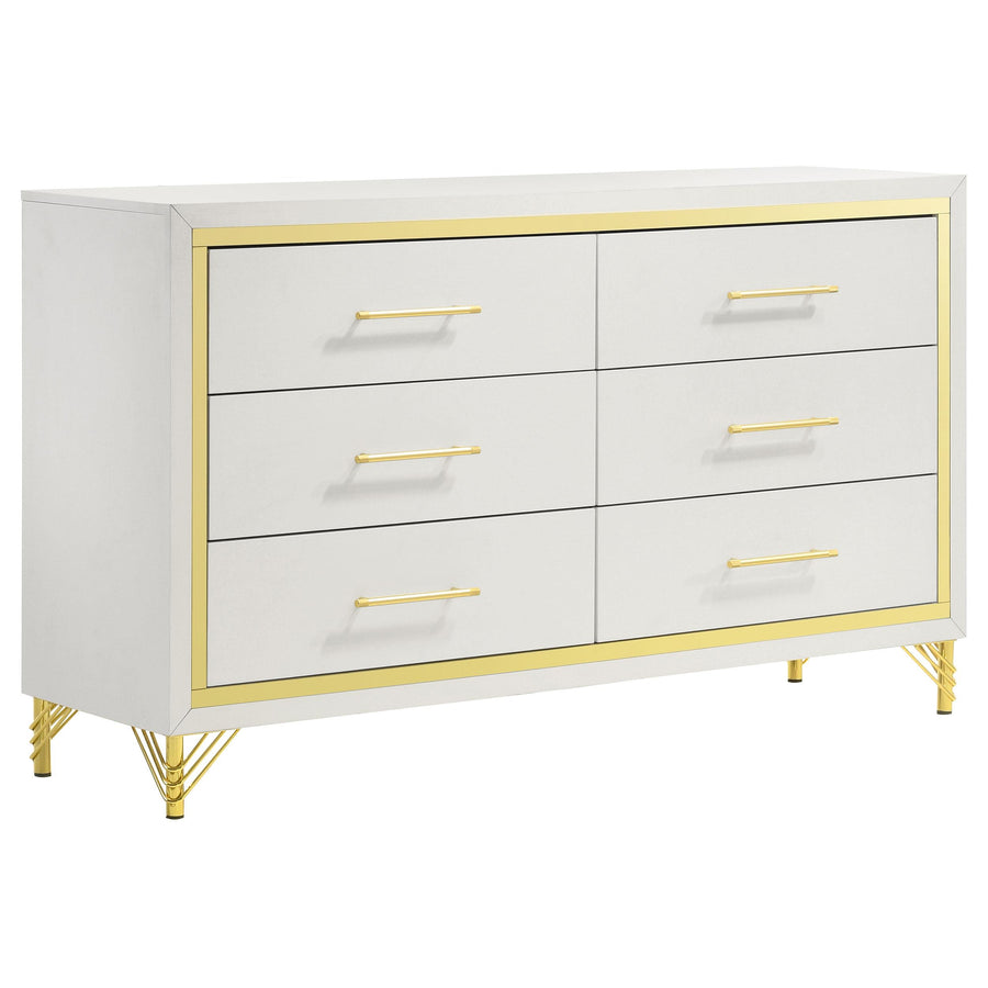 Coaster Furniture 224733 Lucia 6-drawer Dresser Cabinet White