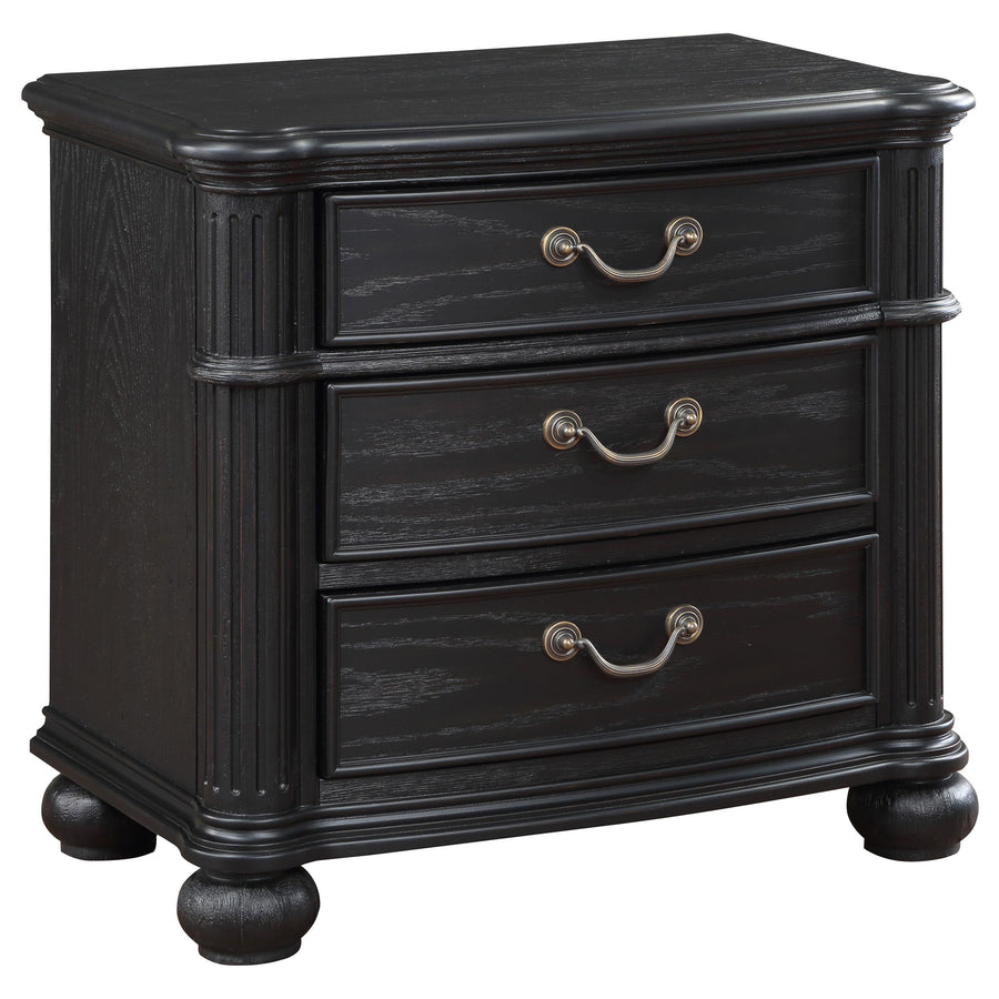 Coaster Furniture 224762 Celina 3-drawer Nightstand Black
