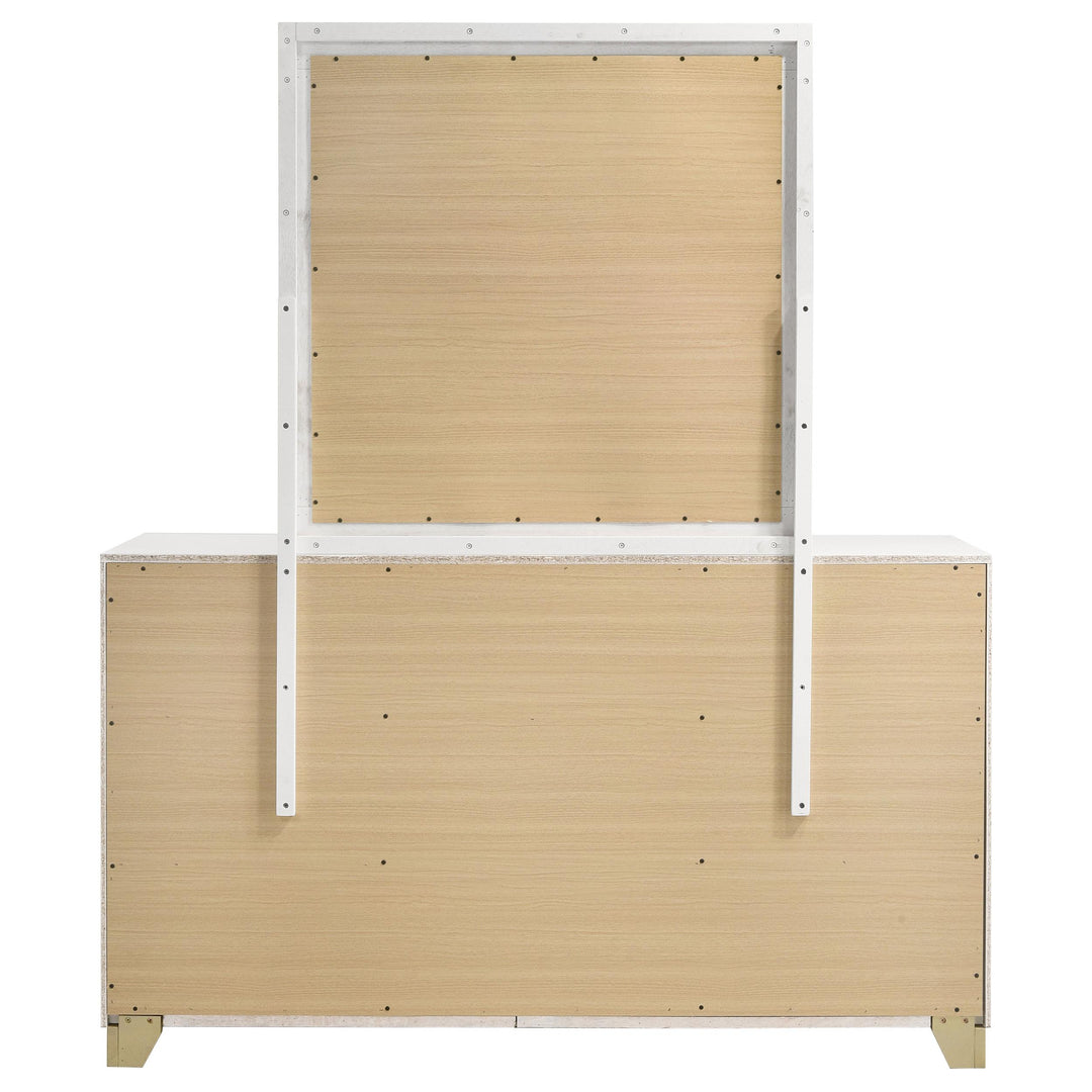 Coaster Furniture 224773M Caraway 6-drawer Dresser with Mirror White