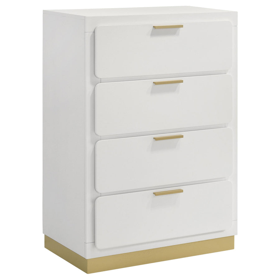 Coaster Furniture 224775 Caraway 4-drawer Bedroom Chest White