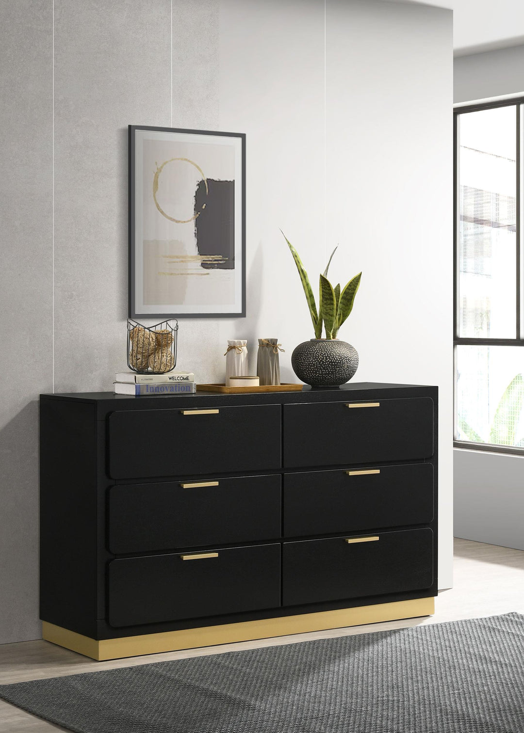 coaster-furniture-224783-caraway-6-drawer-dresser-black
