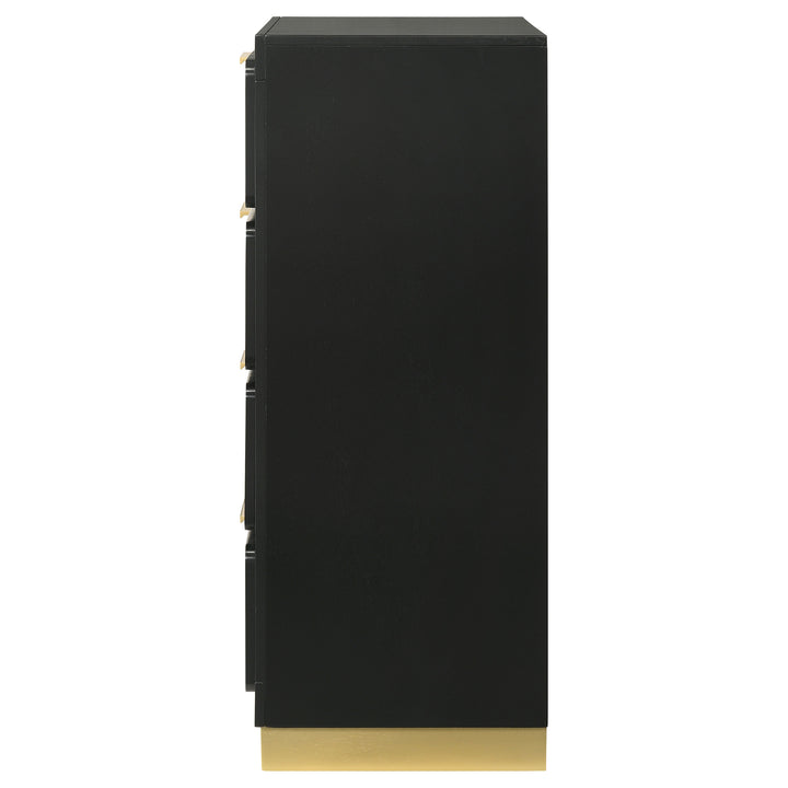 Caraway - 4-Drawer Bedroom Chest - Black