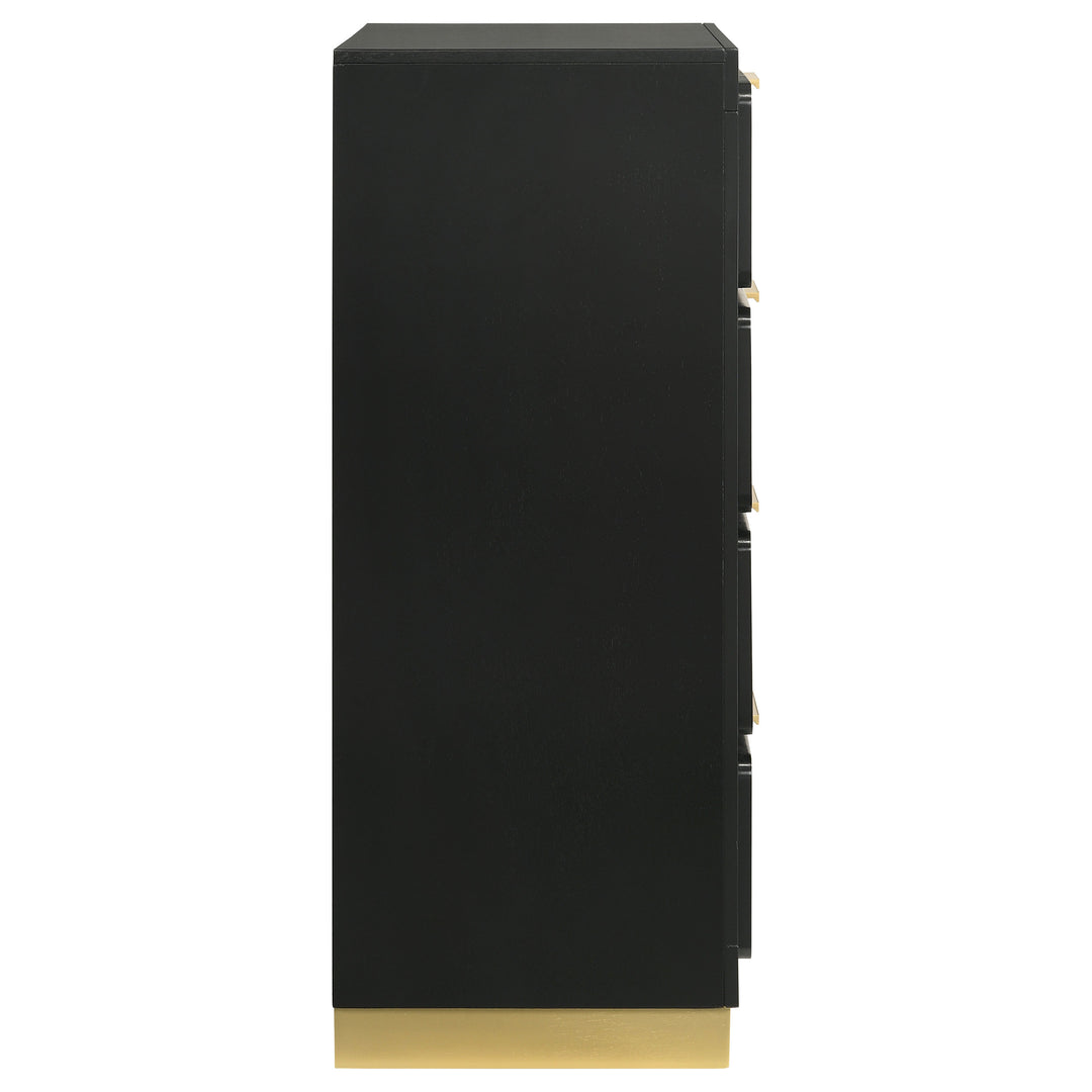 Caraway - 4-Drawer Bedroom Chest - Black