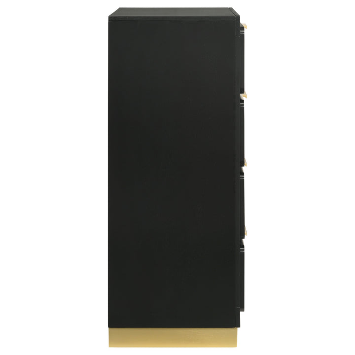 Caraway - 4-Drawer Bedroom Chest - Black