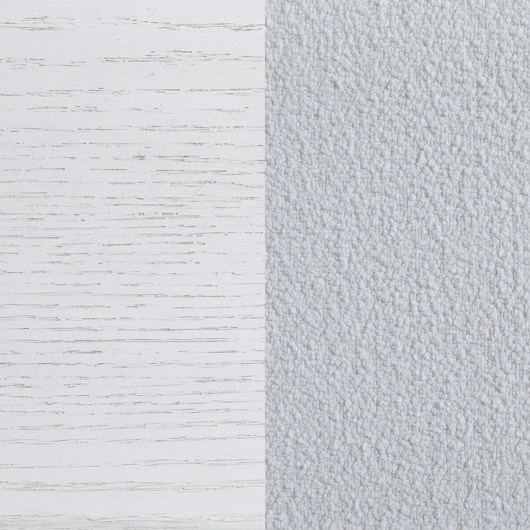 Coaster Furniture 224841KW Marielle California King Panel Upholstered Bed Distressed White