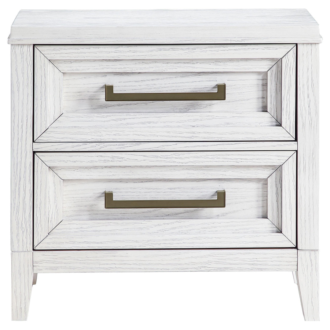 Coaster Furniture 224842 Marielle 2-drawer Nightstand Bedside Table Distressed White