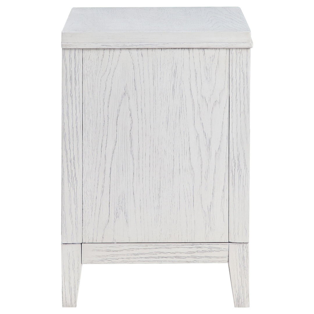 Coaster Furniture 224842 Marielle 2-drawer Nightstand Bedside Table Distressed White