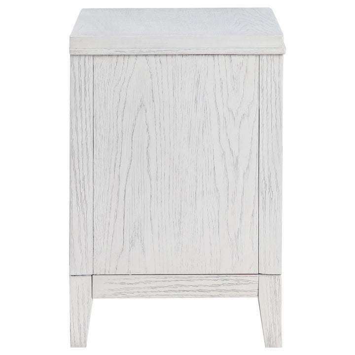 Coaster Furniture 224842 Marielle 2-drawer Nightstand Bedside Table Distressed White