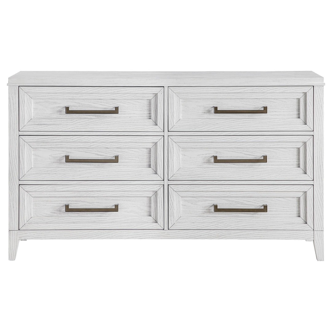 Coaster Furniture 224843 Marielle 6-drawer Bedroom Dresser Distressed White