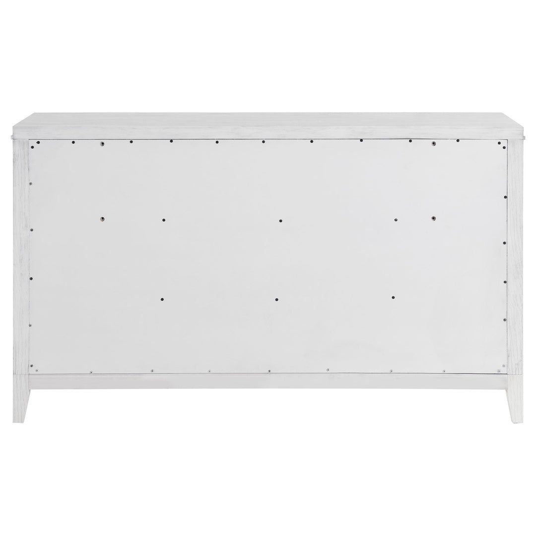 Coaster Furniture 224843 Marielle 6-drawer Bedroom Dresser Distressed White