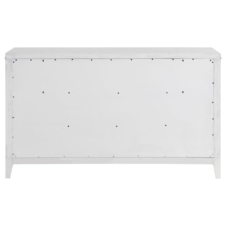 Coaster Furniture 224843 Marielle 6-drawer Bedroom Dresser Distressed White