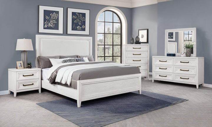 Marielle - 5-Drawer Bedroom Chest - Distressed White