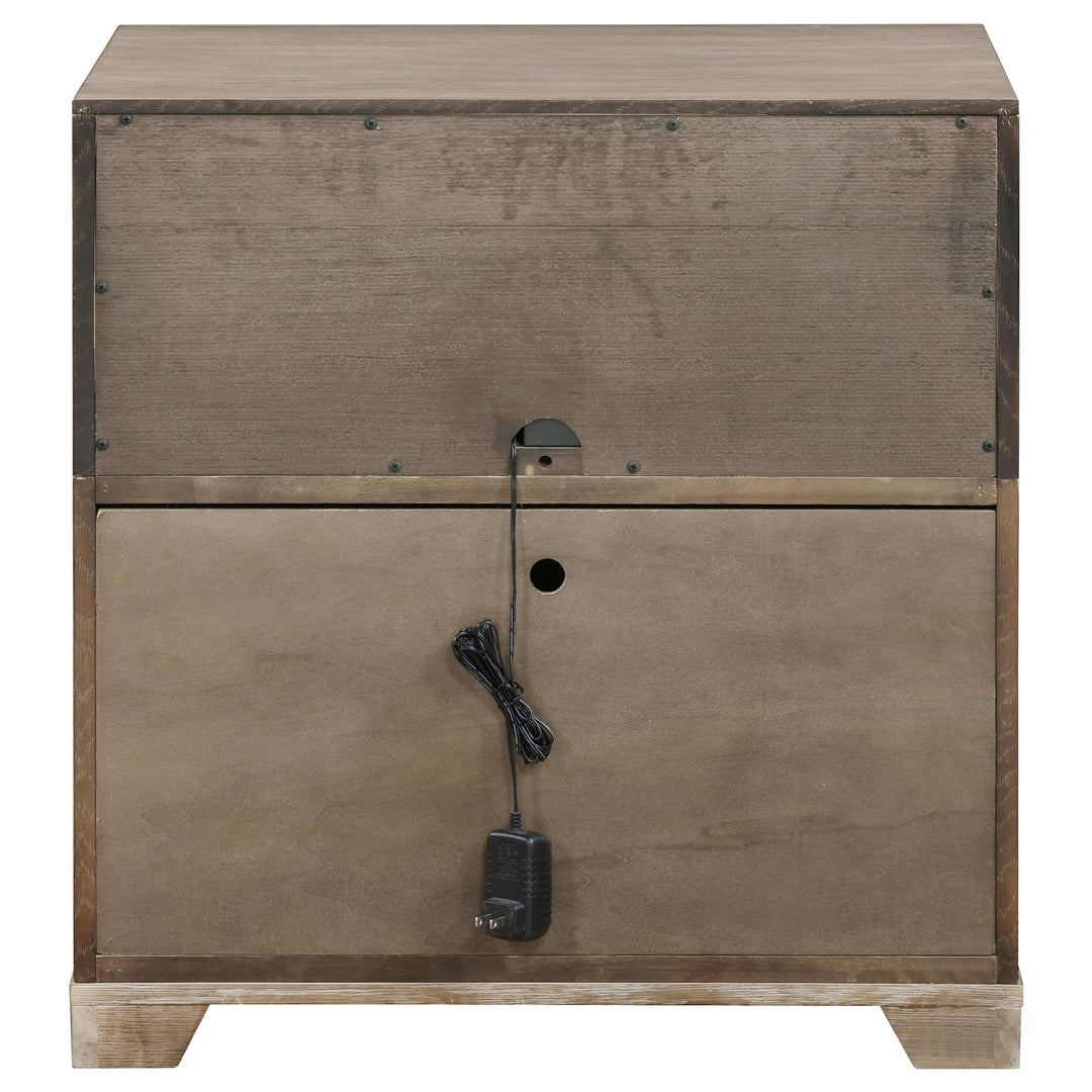 Coaster Furniture 224852 Kenora 1-drawer Nightstand Bedside Table Barley Brown