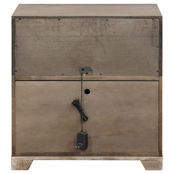 Coaster Furniture 224852 Kenora 1-drawer Nightstand Bedside Table Barley Brown