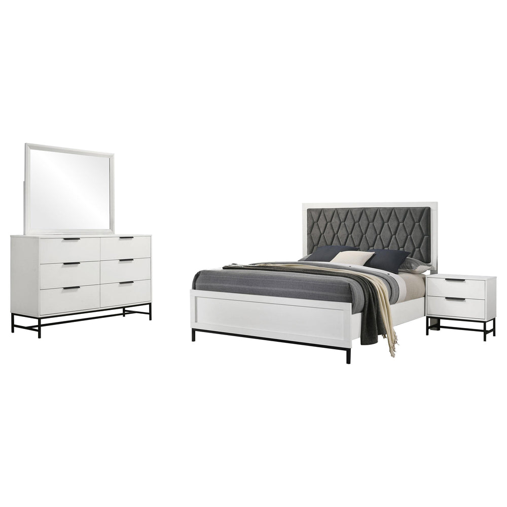 Coaster Furniture 224861Q-S4 Sonora 4-Piece Bedroom Set White
