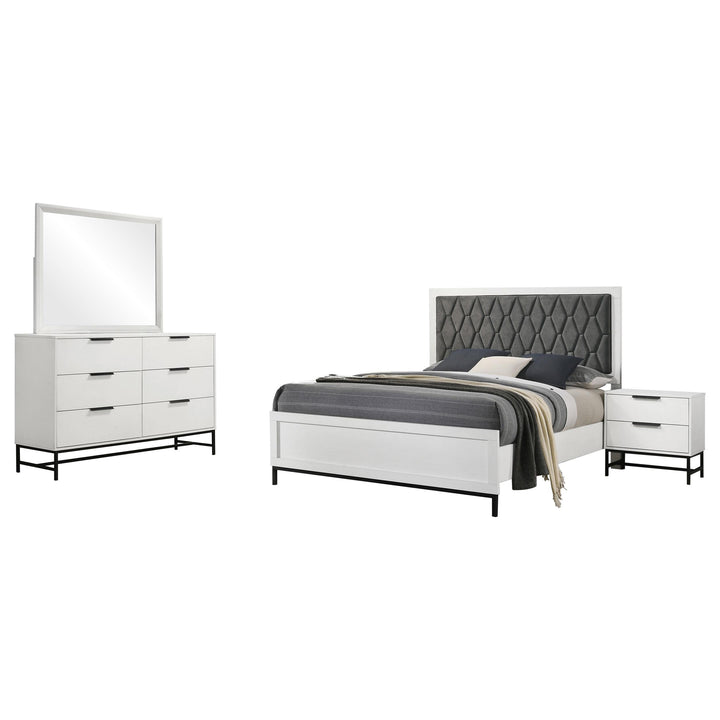 Coaster Furniture 224861Q-S4 Sonora 4-Piece Bedroom Set White