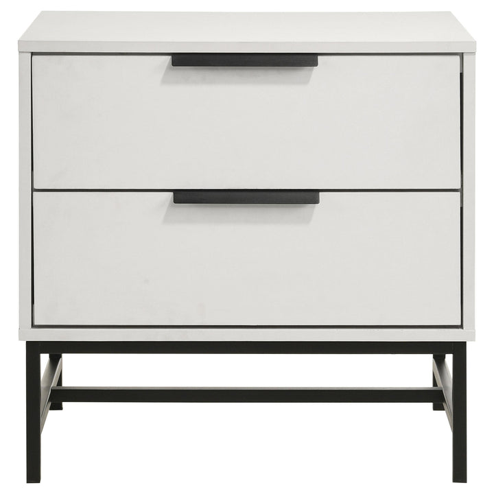 Coaster Furniture 224862 Sonora 2-drawer Nightstand Bedside Table White