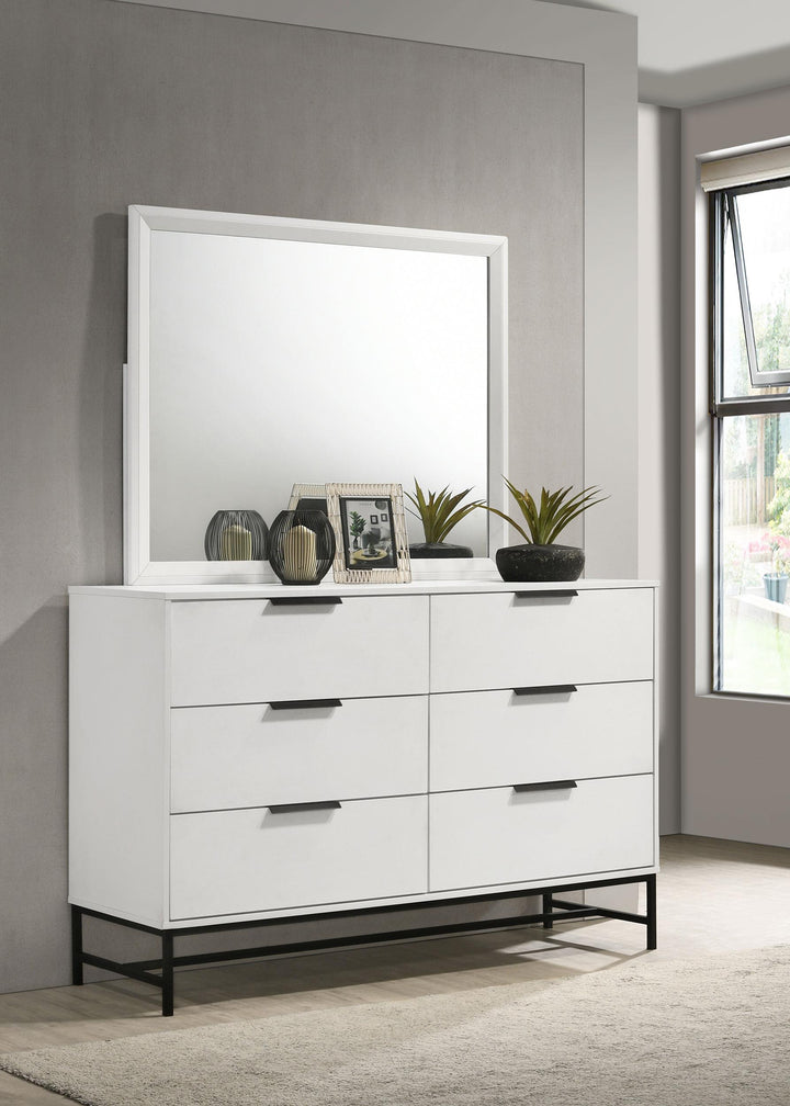 coaster-furniture-224863m-sonora-6-drawer-dresser-with-mirror-white