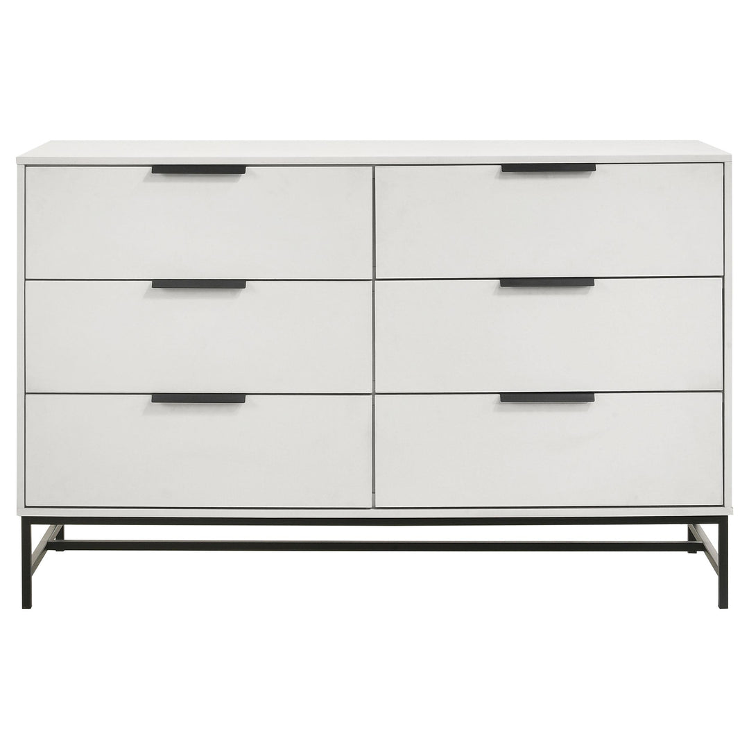 Coaster Furniture 224863 Sonora 6-drawer Bedroom Dresser White