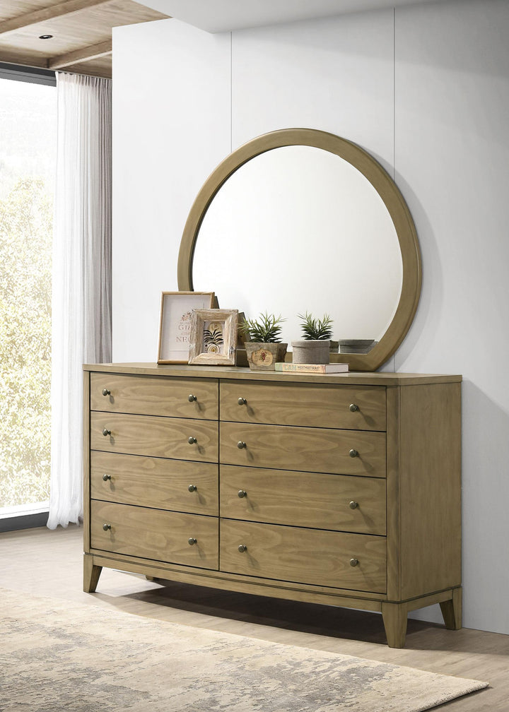 coaster-furniture-224923m-granada-8-drawer-dresser-and-mirror-natural-pine