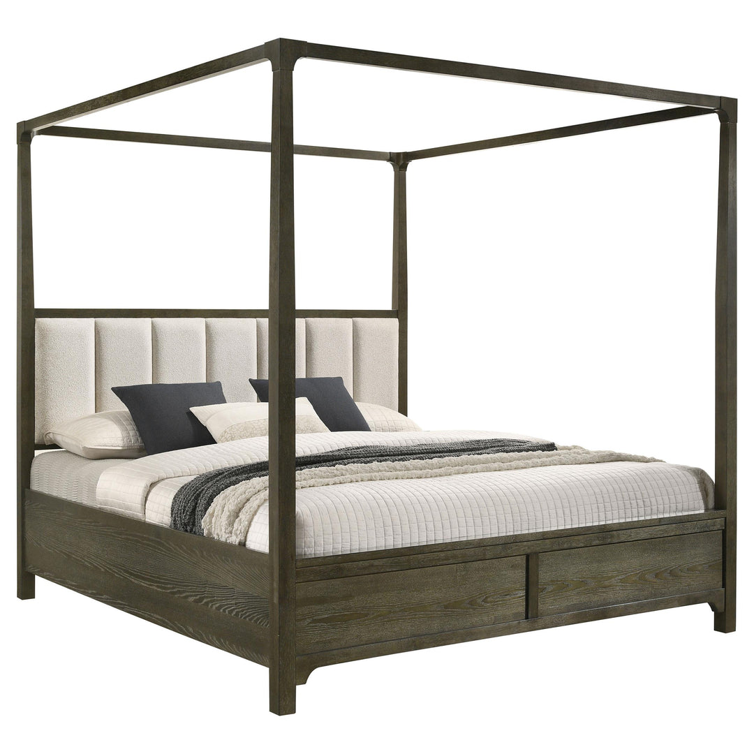 Coaster Furniture 224931Q Gran Park Queen Canopy Bed Dark Cocoa