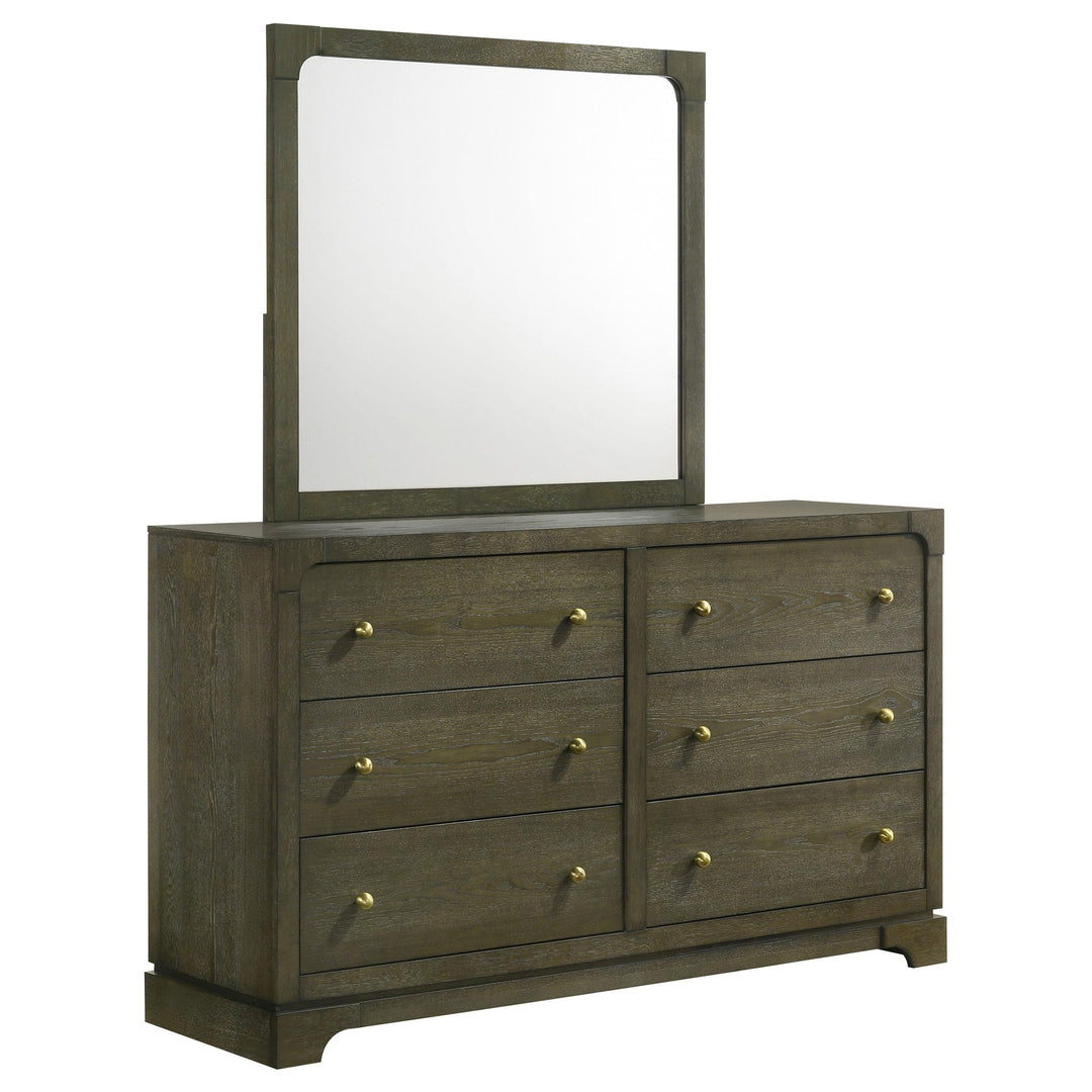 Coaster Furniture 224933M Gran Park 6-drawer Dresser and Mirror Dark Cocoa