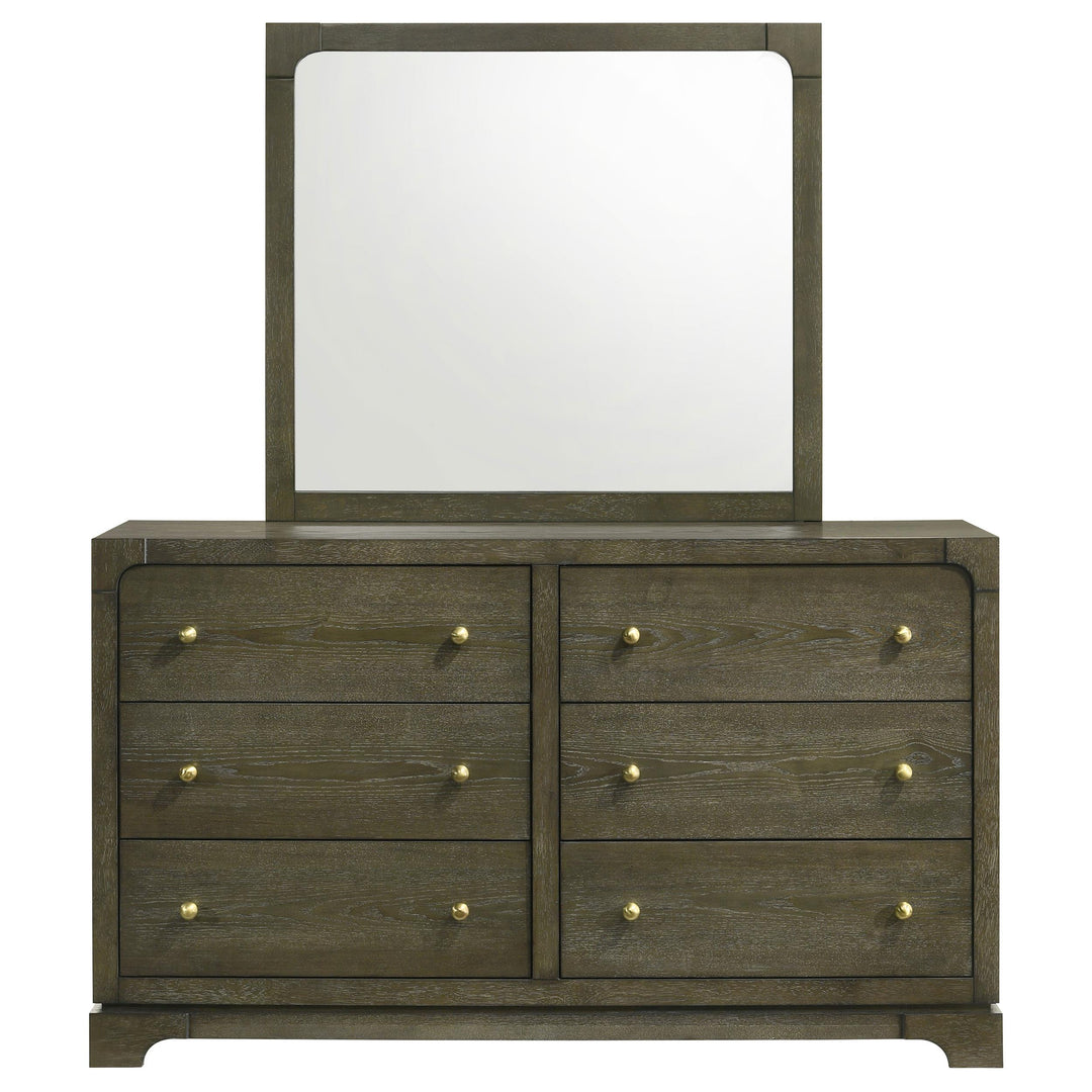 Coaster Furniture 224933M Gran Park 6-drawer Dresser and Mirror Dark Cocoa