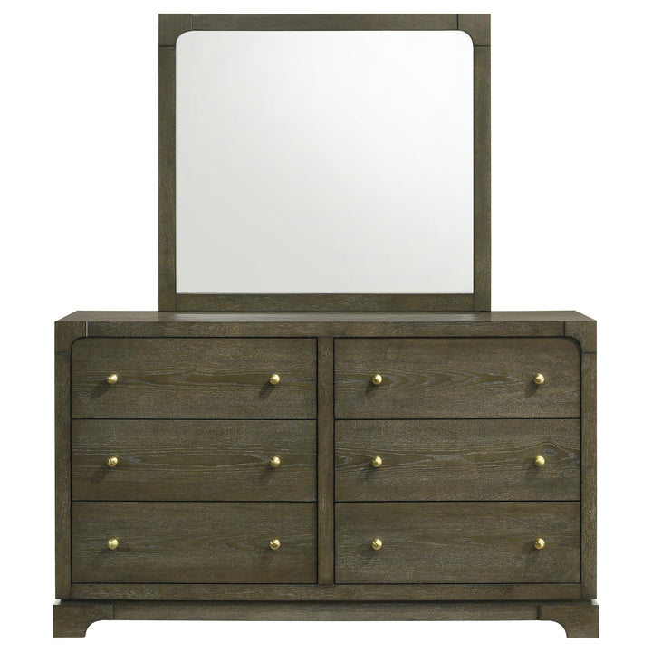 Coaster Furniture 224933M Gran Park 6-drawer Dresser and Mirror Dark Cocoa