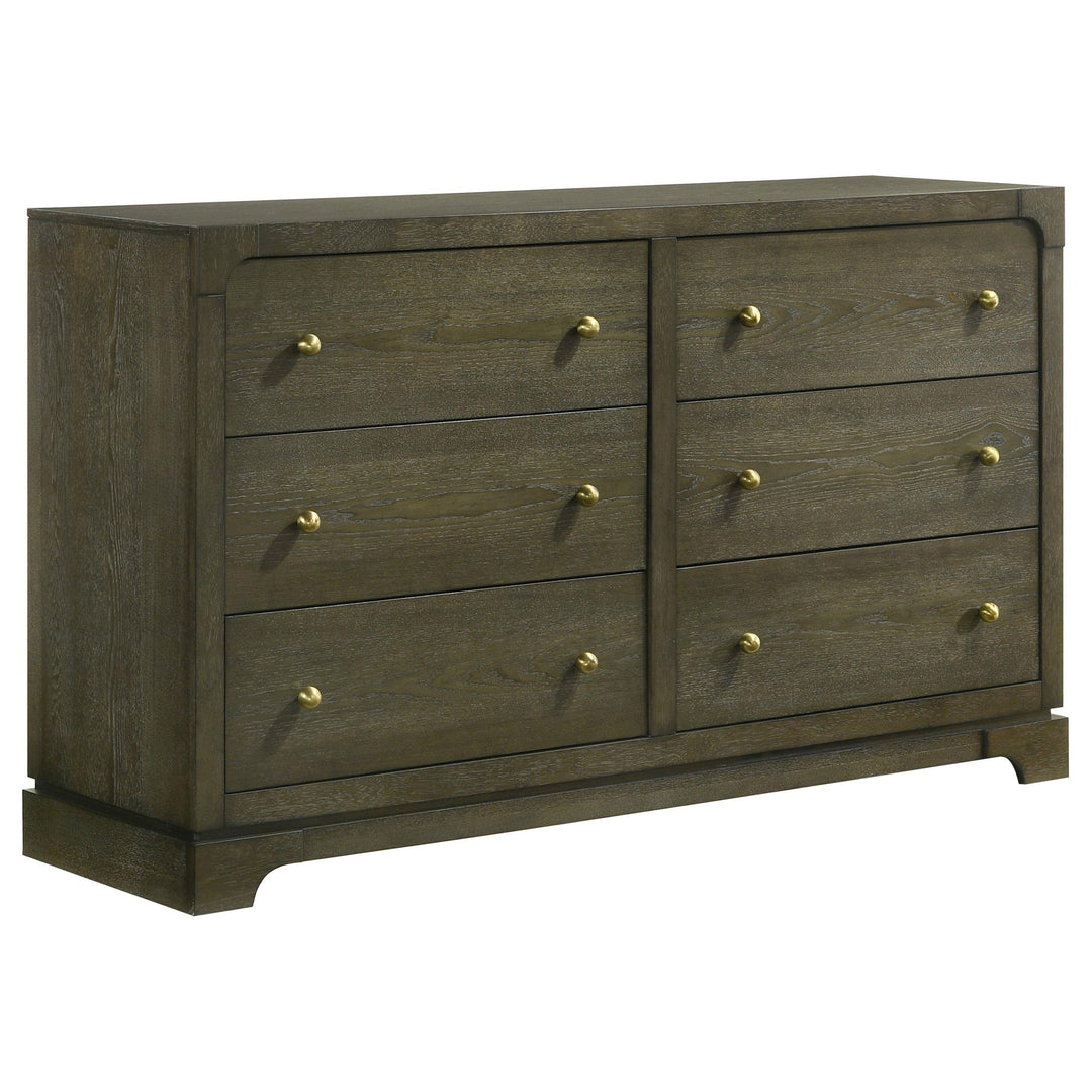 Coaster Furniture 224933 Gran Park 6-drawer Dresser Cabinet Dark Cocoa