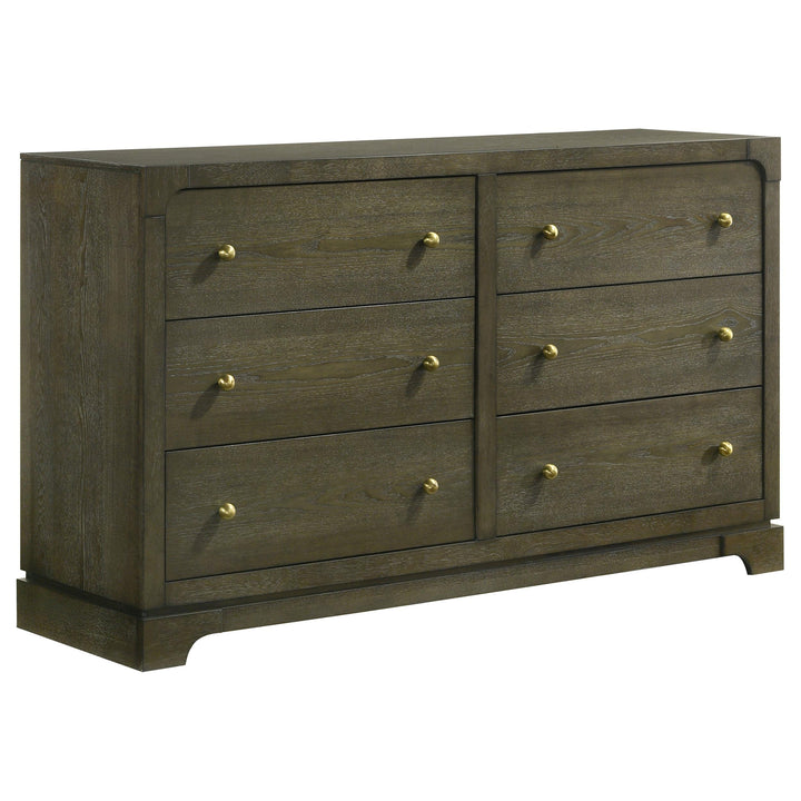Coaster Furniture 224933 Gran Park 6-drawer Dresser Cabinet Dark Cocoa