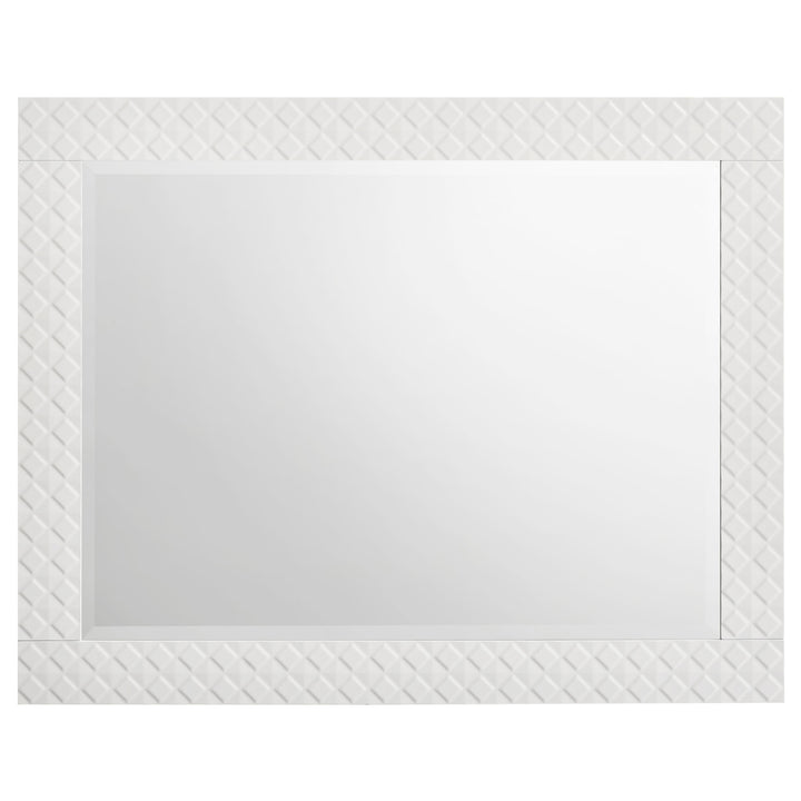 Ives - 5 Piece Queen Bedroom Set - White High Gloss