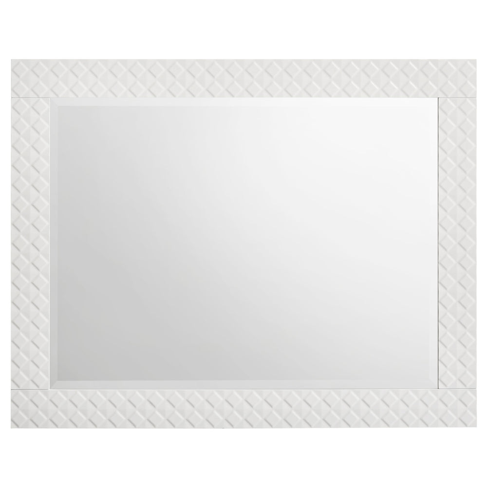 Ives - 5 Piece Queen Bedroom Set - White High Gloss