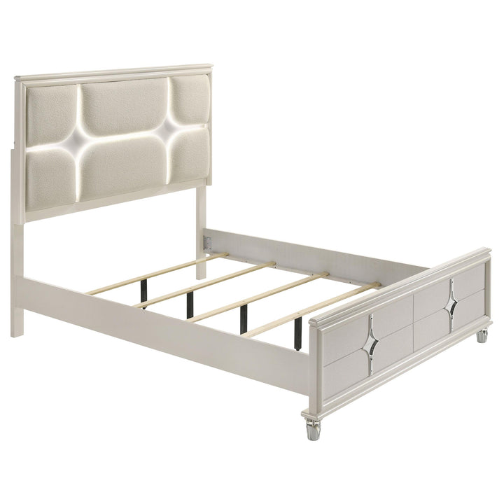 Coaster Furniture 224951Q-S4 Olivia 4-piece Bedroom Set Pearl White