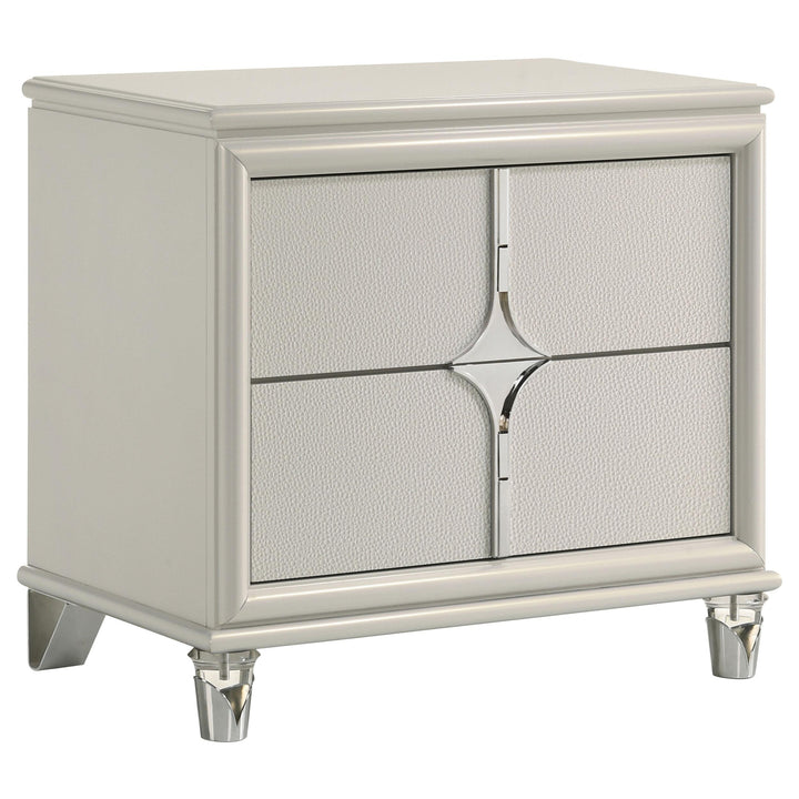 Coaster Furniture 224952 Olivia 2-drawer Nightstand Bedside Table Pearl White