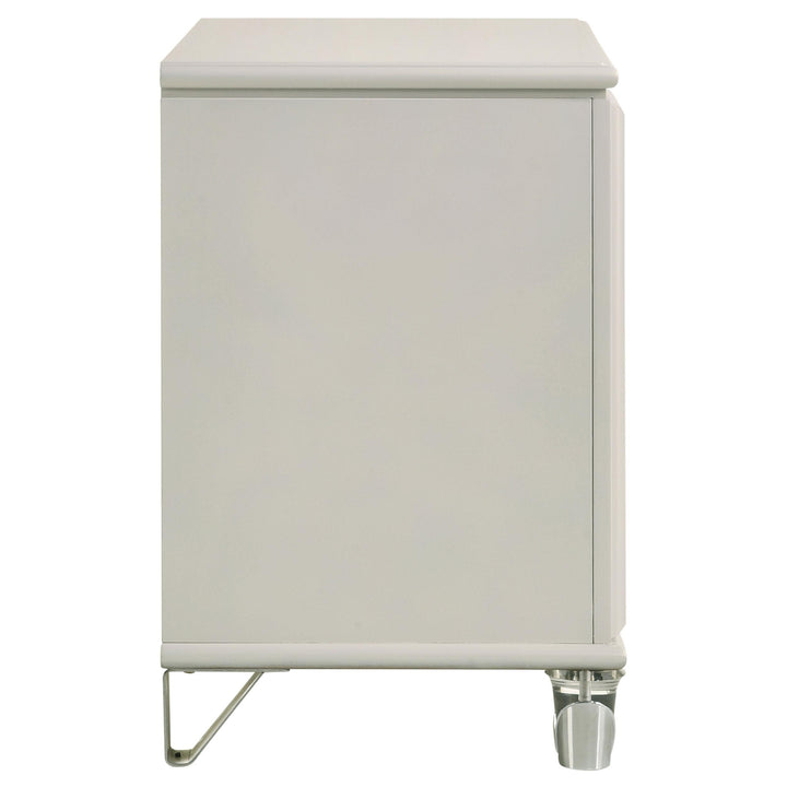 Coaster Furniture 224952 Olivia 2-drawer Nightstand Bedside Table Pearl White