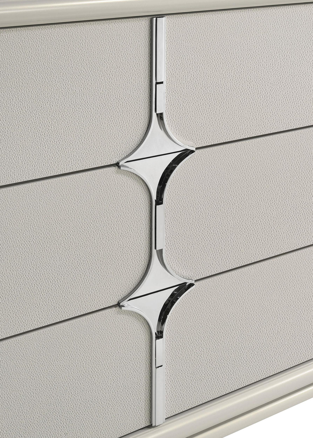 Coaster Furniture 224953M Olivia 6-drawer Dresser and LED Mirror Pearl White