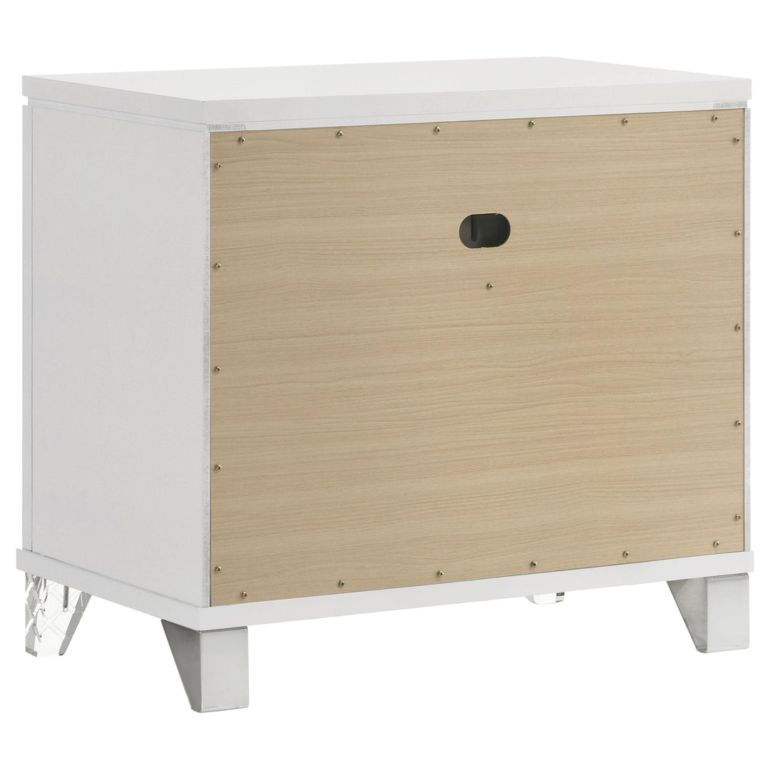 Coaster Furniture 224962 Marmore 2-drawer Nightstand Bedside Table White