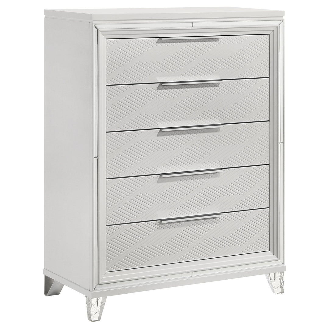 Coaster Furniture 224965 Marmore 5-drawer Bedroom Chest of Drawers White